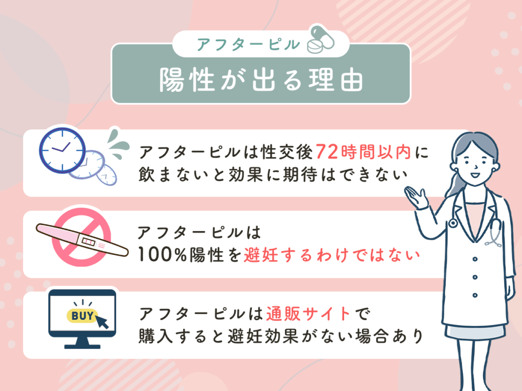 アフターピルを飲んだのに陽性反応が出る理由