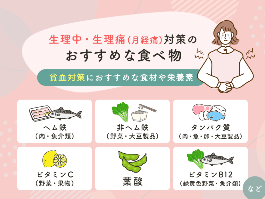 貧血対策におすすめな食材や栄養素