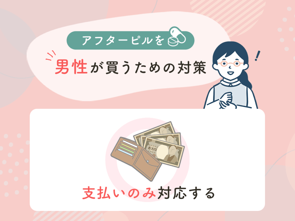 アフターピルを男性が買うための対策②：支払いのみ対応する