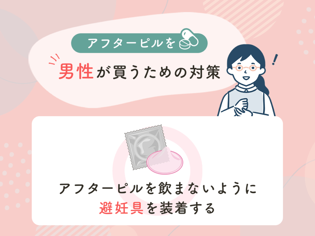 アフターピルを男性が買うための対策③：アフターピルを飲まないように避妊具を装着する