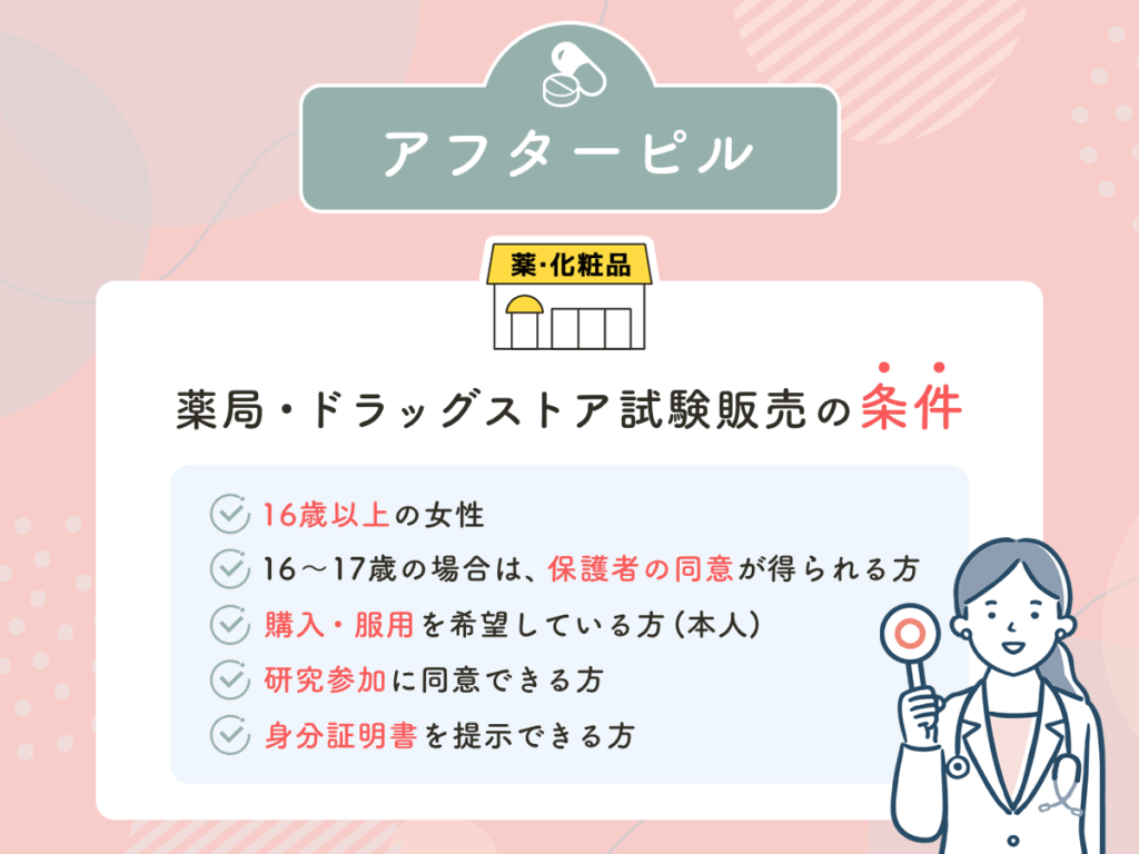 アフターピル・避妊ピルを薬局・ドラッグストアで買える人の条件