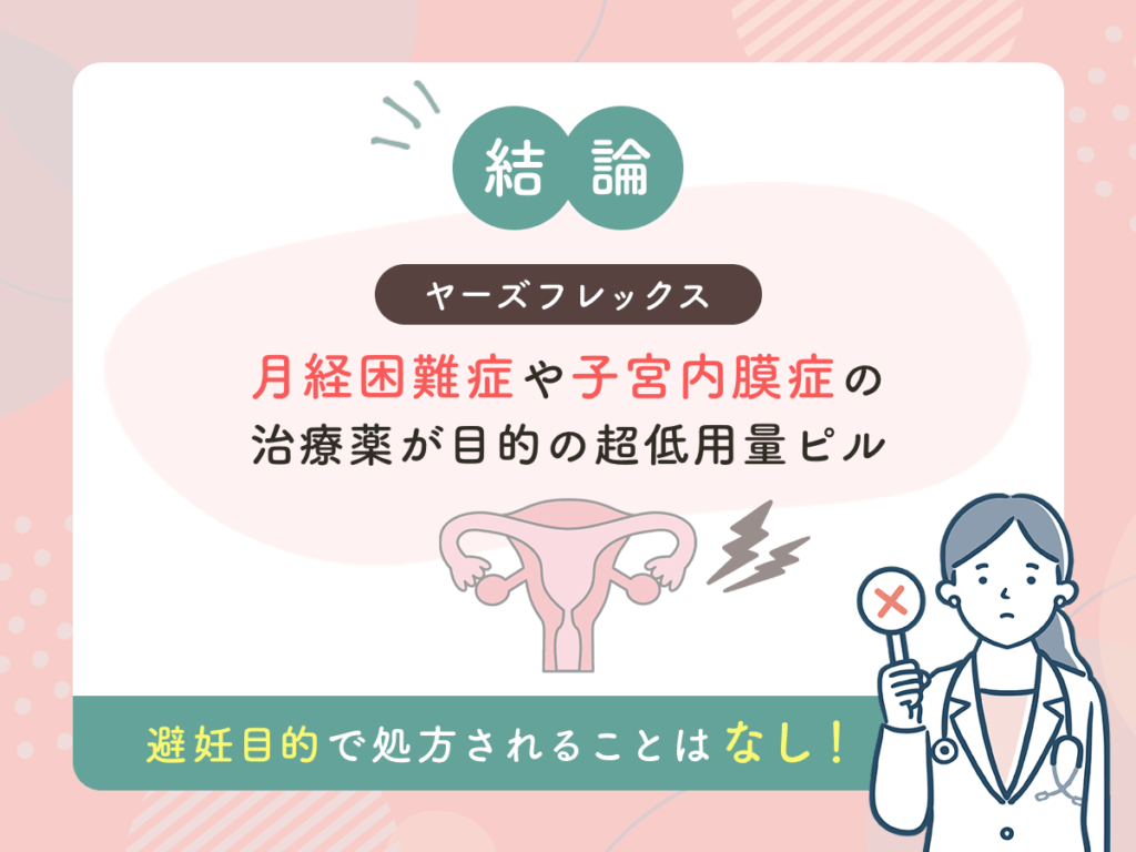 【結論】ヤーズフレックスは避妊効果がないと言われるのはLEPの分類なため