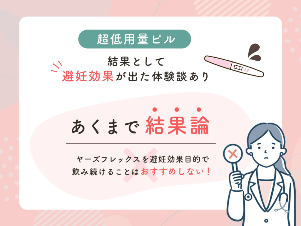 結果として避妊効果が出た体験談あり